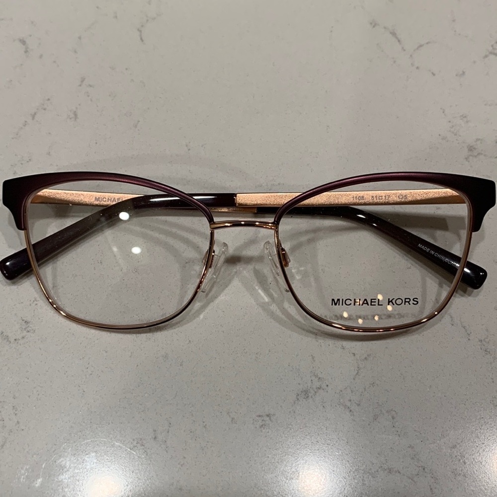 Michael Kors MK 3012 women’s ADRIANNA IV Eyeglass frame. $140. Rose gold. New.